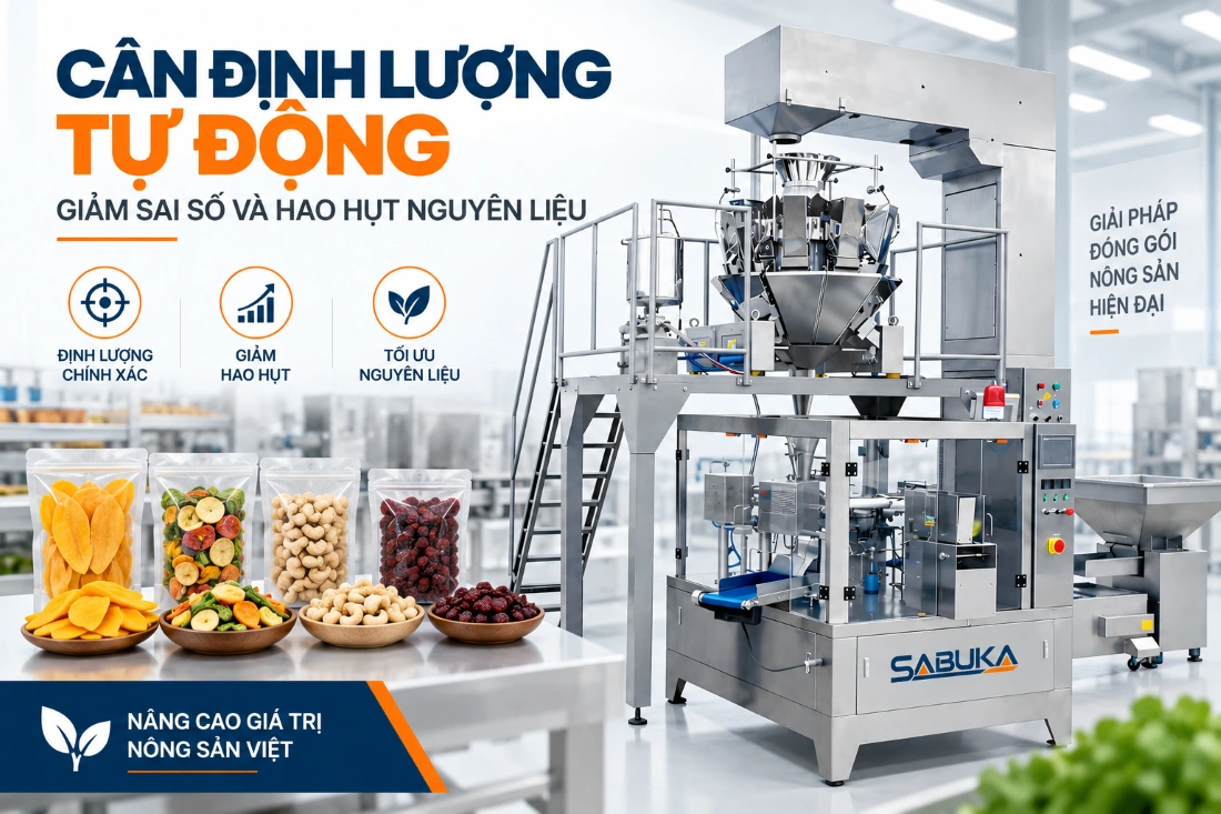 Cân định lượng tự động giảm sai số và hao hụt nguyên liệu