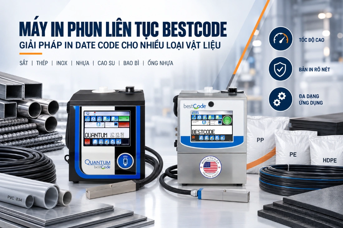 Giải pháp in date code và truy xuất nguồn gốc vật liệu xây dựng