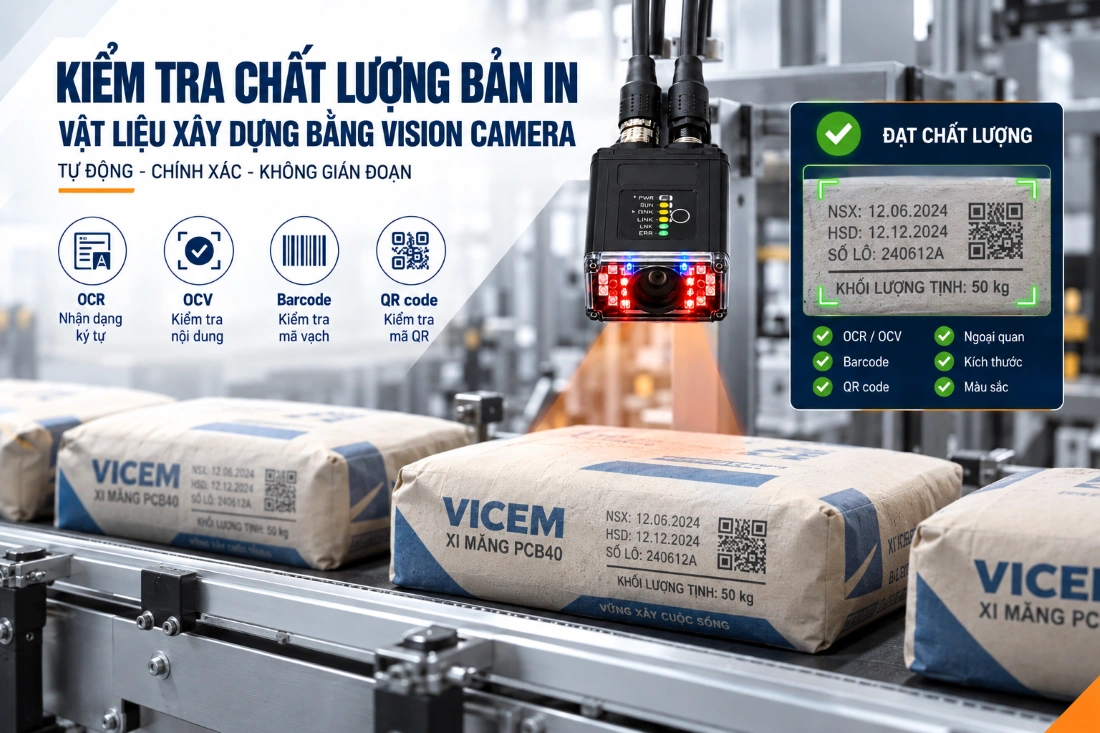 Giải pháp in date code và truy xuất nguồn gốc vật liệu xây dựng