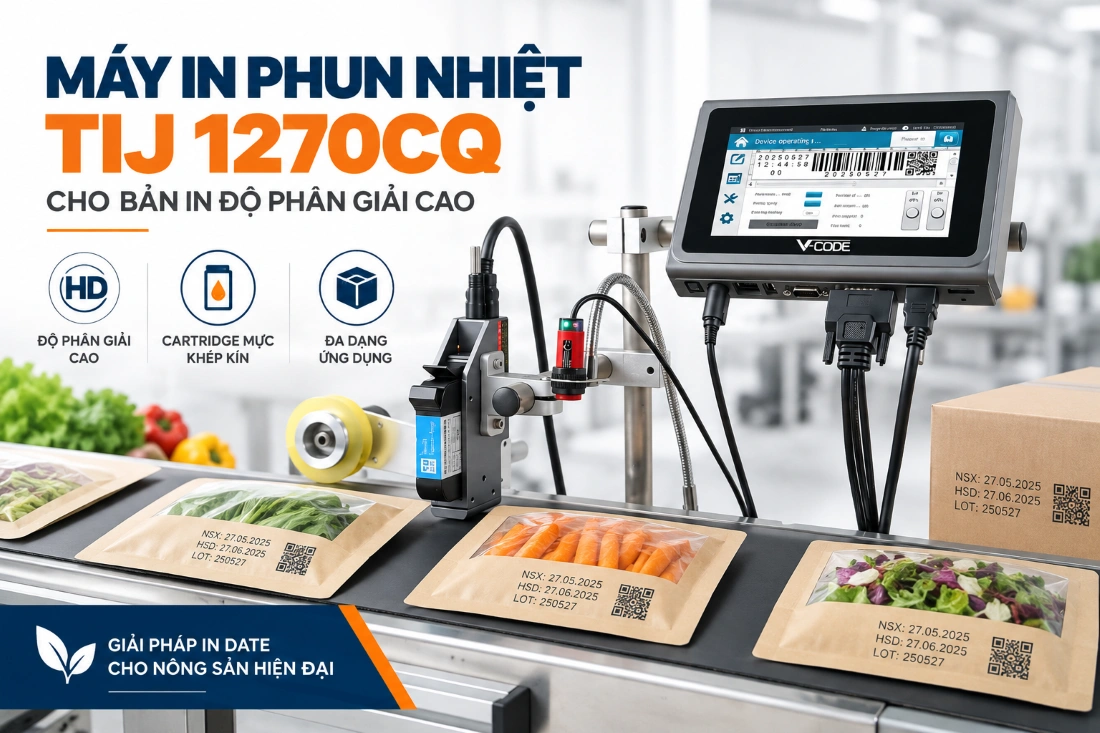 Máy in phun nhiệt TIJ 1270CQ cho bản in độ phân giải cao