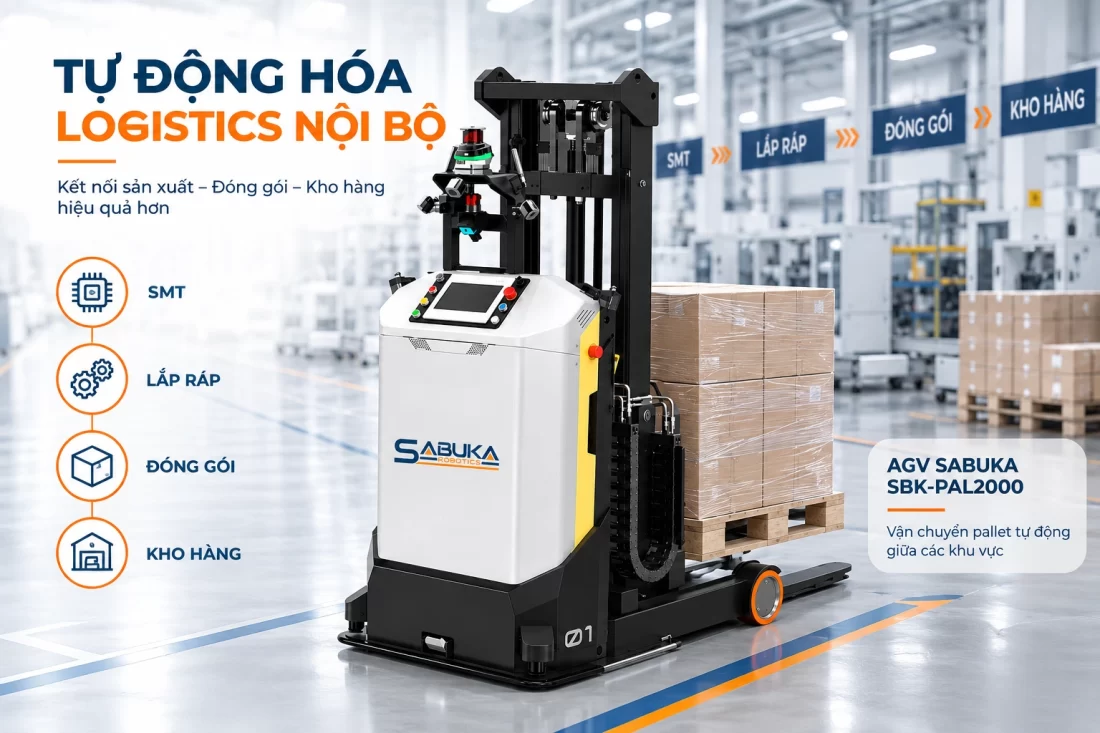 Tự động hóa logistics nội bộ