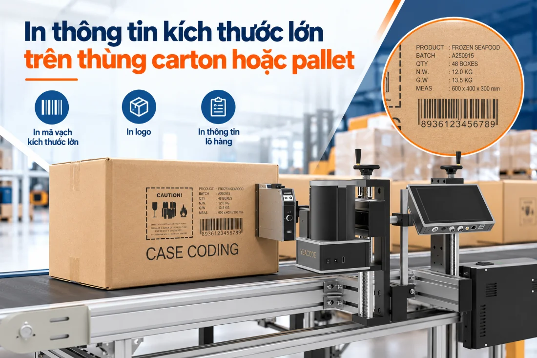 Công nghệ in date phù hợp với ứng dụng ngành sản xuất thực phẩm đông lạnh