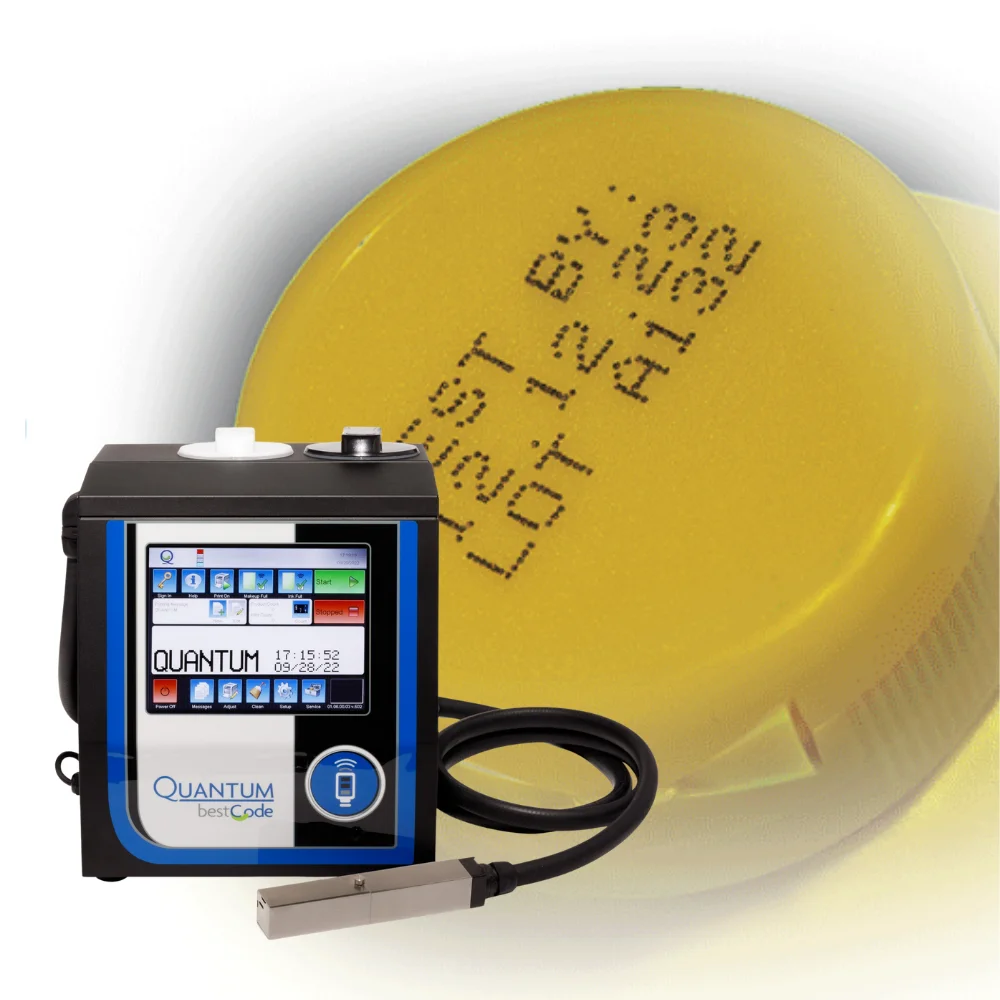 Máy in phun liên tục (CIJ) hoạt động dựa trên công nghệ in phun liên tục sử dụng điện trường để điều khiển dòng mực