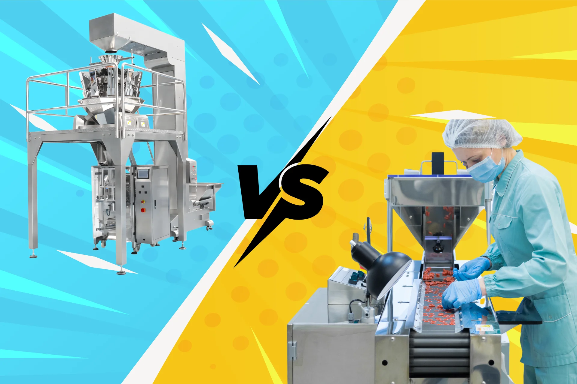 So sánh máy đóng gói tự động và máy đóng gói bán tự động: Nên mua máy nào ?