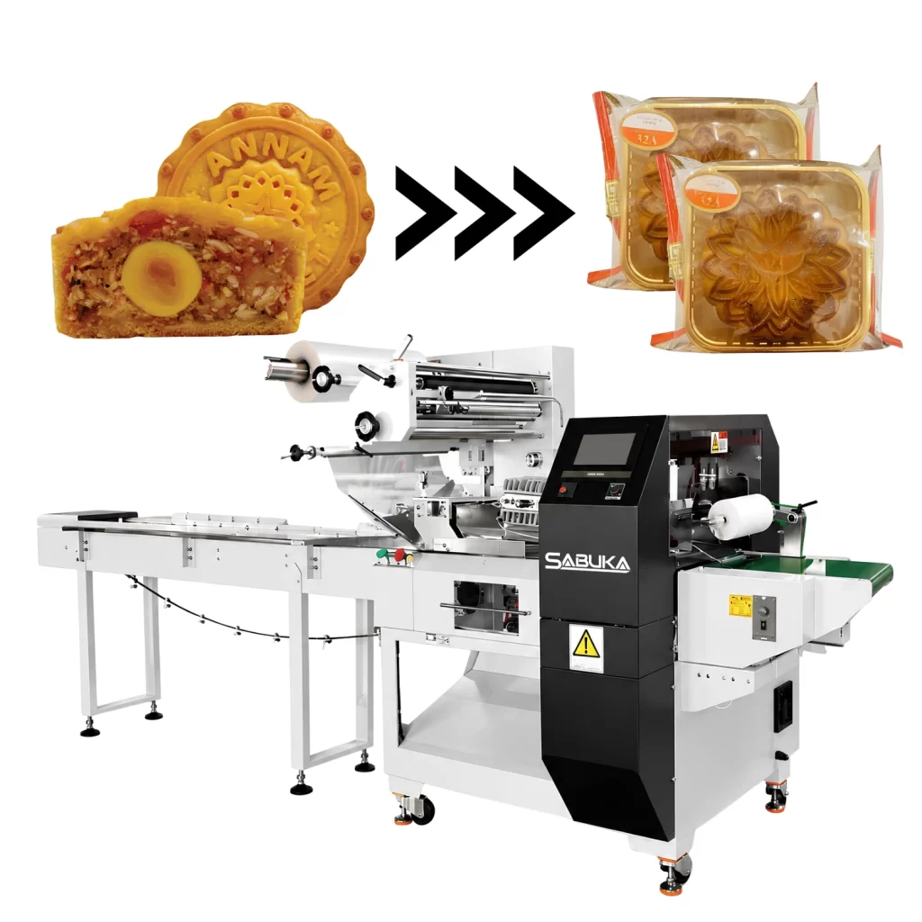 Máy đóng gói bánh trung thu kín đều đạt chuẩn chất lượng