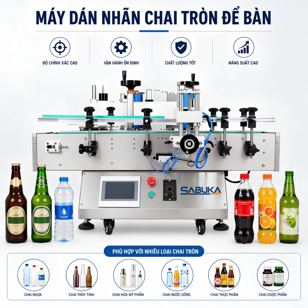 Phù hợp cho nhiều ngành hàng như thực phẩm, nước giải khát, mỹ phẩm, dược phẩm, và các loại hóa chất nhẹ