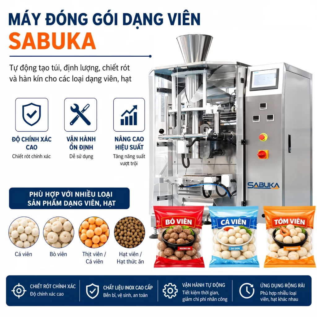 Máy đóng gói thực phẩm dạng viên GVP - 3000 là thiết bị đóng gói tự động hiện đại, chuyên dụng cho sản phẩm dạng hạt, viên