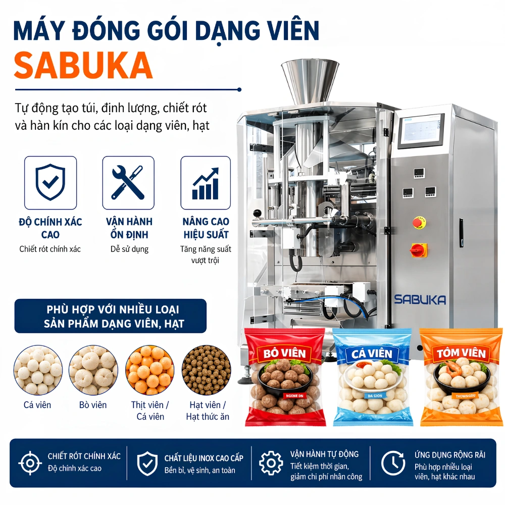Máy đóng gói thực phẩm dạng viên GVP - 3000 là thiết bị đóng gói tự động hiện đại, chuyên dụng cho sản phẩm dạng hạt, viên
