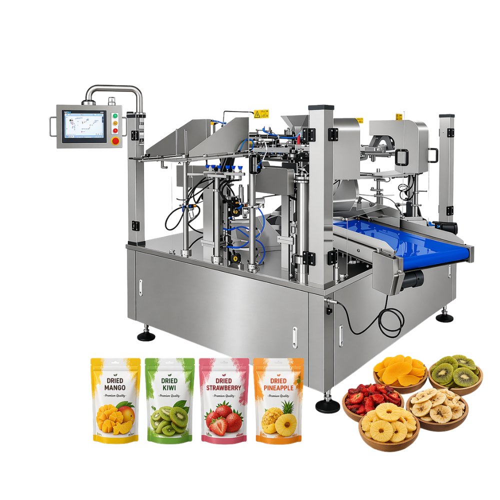 Máy đóng gói trái cây sấy dạng xoay Sabuka - SBK - FRP - 1000