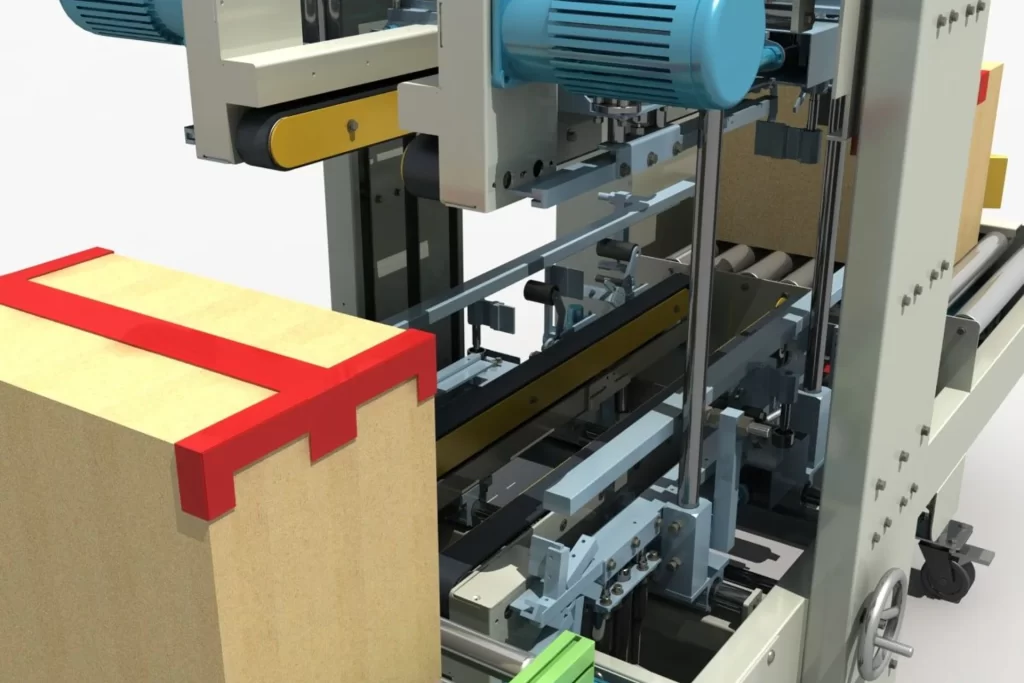 Máy dán góc cạnh thùng carton giảm rủi ro rách, hở góc khi xếp chồng nhiều lớp