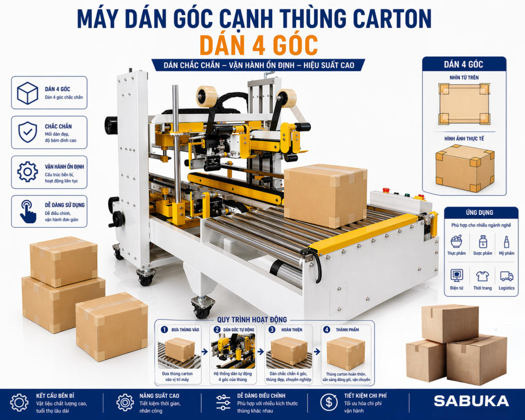Dễ dàng tích hợp vào dây chuyền sản xuất tự động