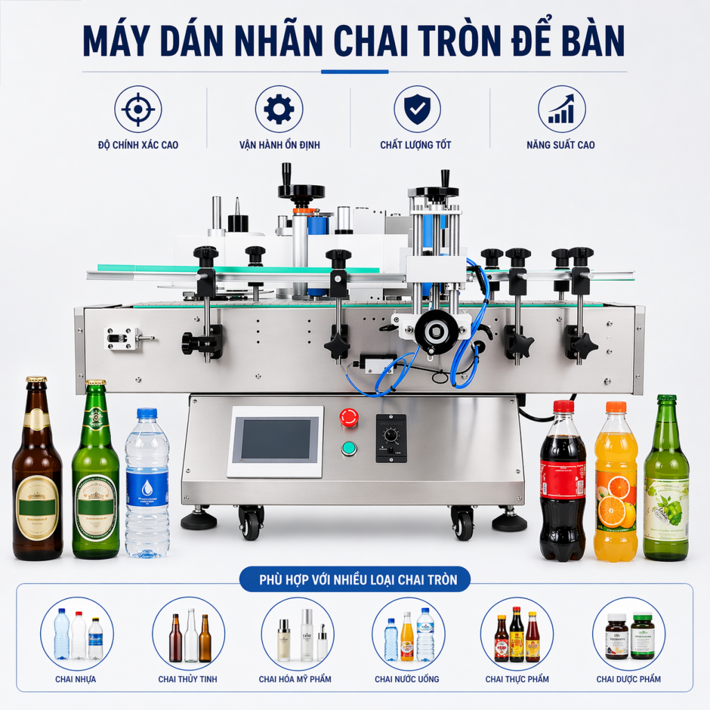 hù hợp cho nhiều ngành hàng như thực phẩm, nước giải khát, mỹ phẩm, dược phẩm, tinh dầu và các loại hóa chất nhẹ.