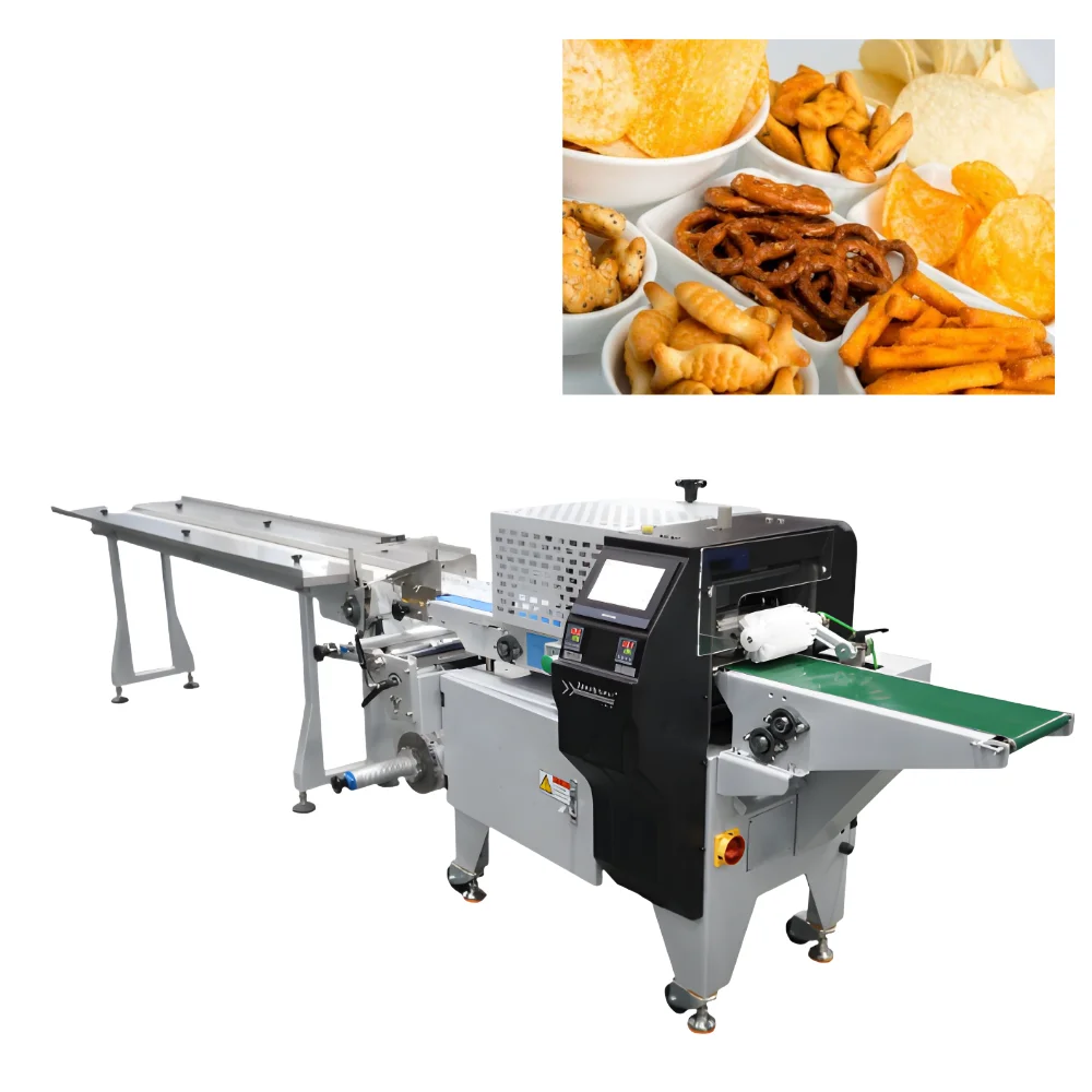 Máy đóng gói bánh nằm ngang tự động hiện đại giá tốt HCM