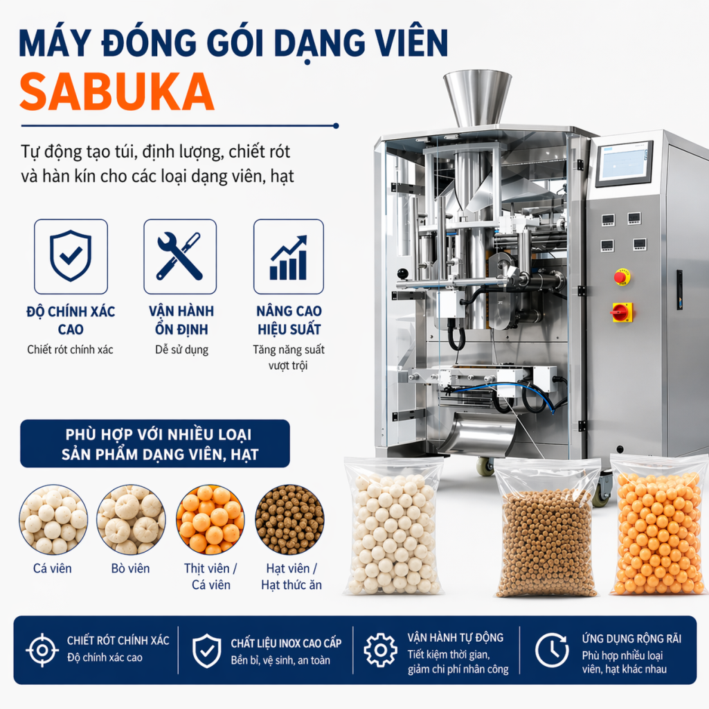 Máy đóng gói dạng viên GVP - 3000 là thiết bị đóng gói tự động hiện đại, chuyên dụng cho sản phẩm dạng hạt, viên
