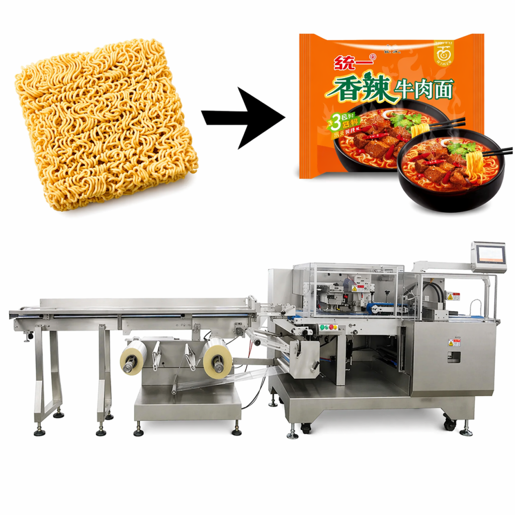 Máy đóng gói mì tôm, mì ăn liền tự động đạt chuẩn giá tốt