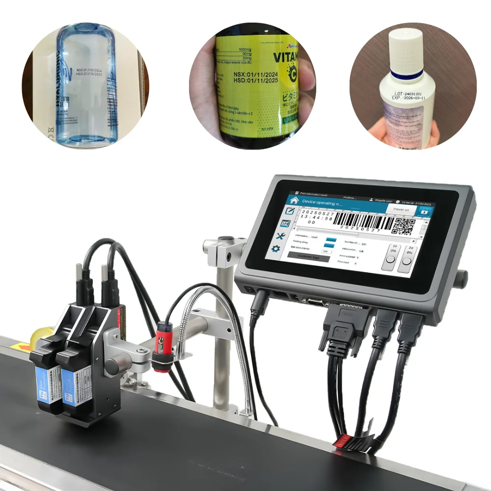 Máy in date công nghiệp nào in tốt trên sản phẩm có bề mặt cong?