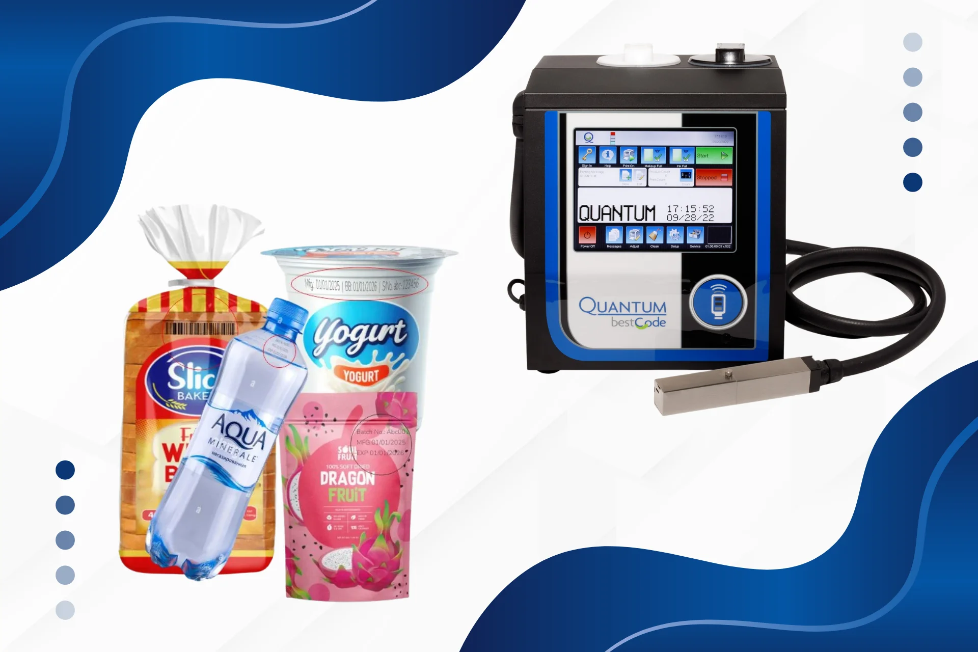 Tổng hợp các dòng máy in date cho ngành hàng tiêu dùng phổ biến hiện nay