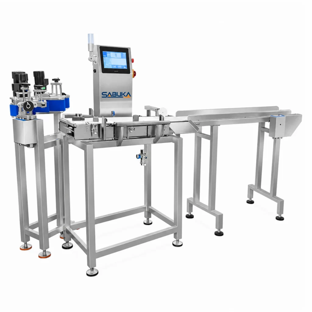 Cân kiểm tra trọng lượng chai Sabuka tự động chính xác cao