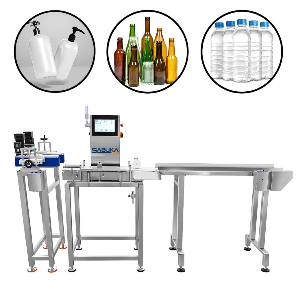 Máy có thể ứng dụng linh hoạt cho nhiều loại bao bì sản phẩm như chai PET, chai thủy tinh, nước mắm, nước giải khát,...