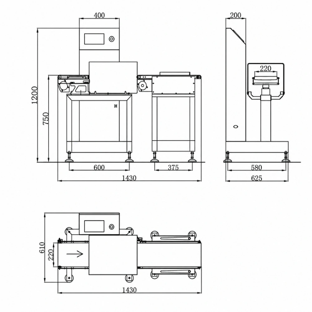 Cân kiểm tra trọng lượng mỹ phẩm tự động đạt chuẩn chính xác