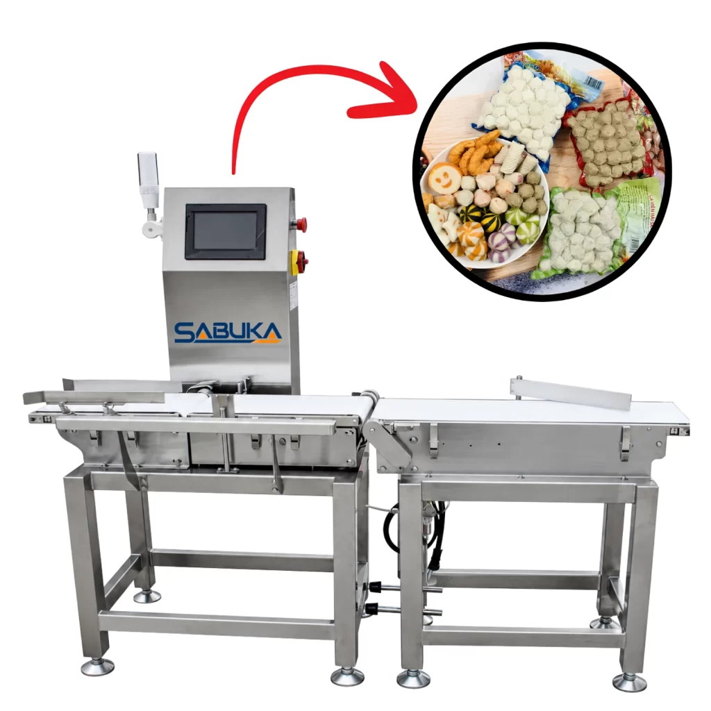 Cân kiểm tra trọng lượng (checkweigher) là thiết bị dùng để so sánh trọng lượng thực tế của sản phẩm với mức tiêu chuẩn đã được cài đặt trước