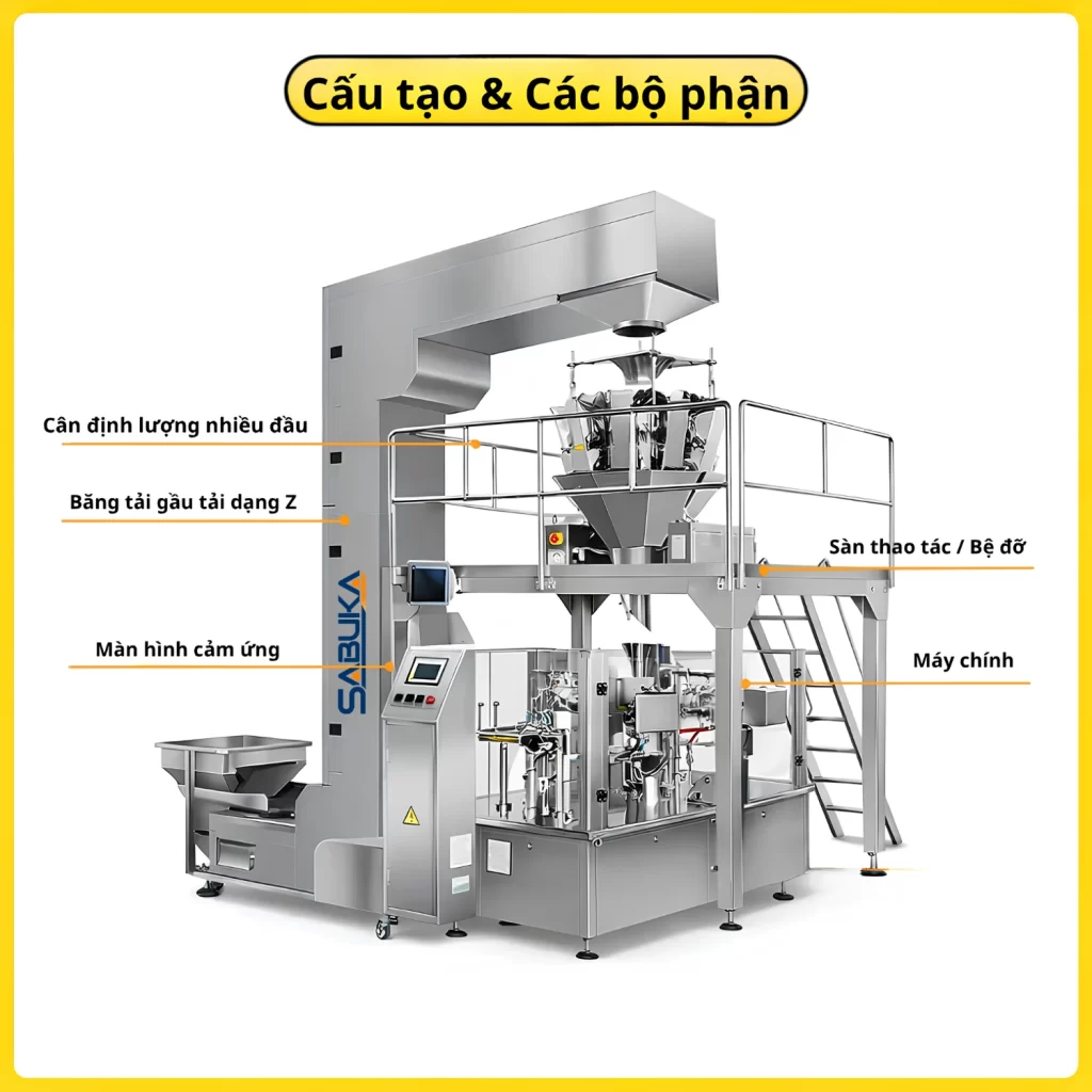 Hệ thống cân định lượng đóng gói cá viên Sabuka SBK-FBWS-3000