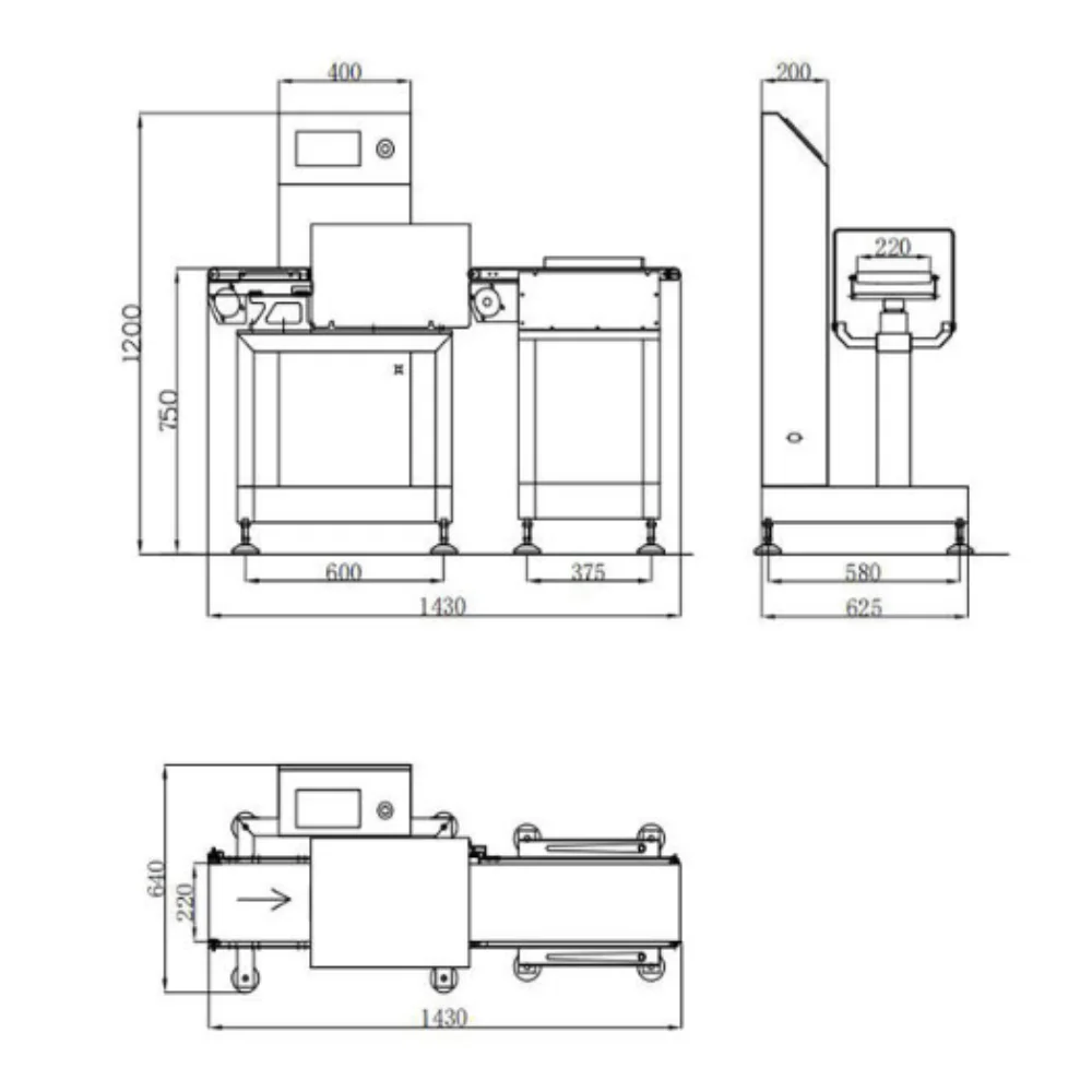 Cân kiểm tra trọng lượng mỹ phẩm tự động đạt chuẩn chính xác