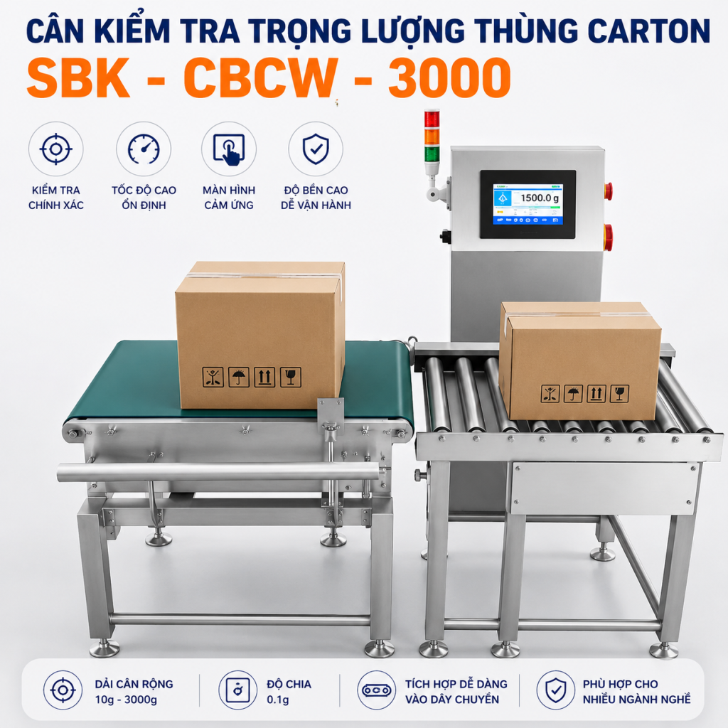 Máy được trang bị màn hình cảm ứng HMI hiện đại cho phép người vận hành dễ dàng theo dõi và kiểm soát
