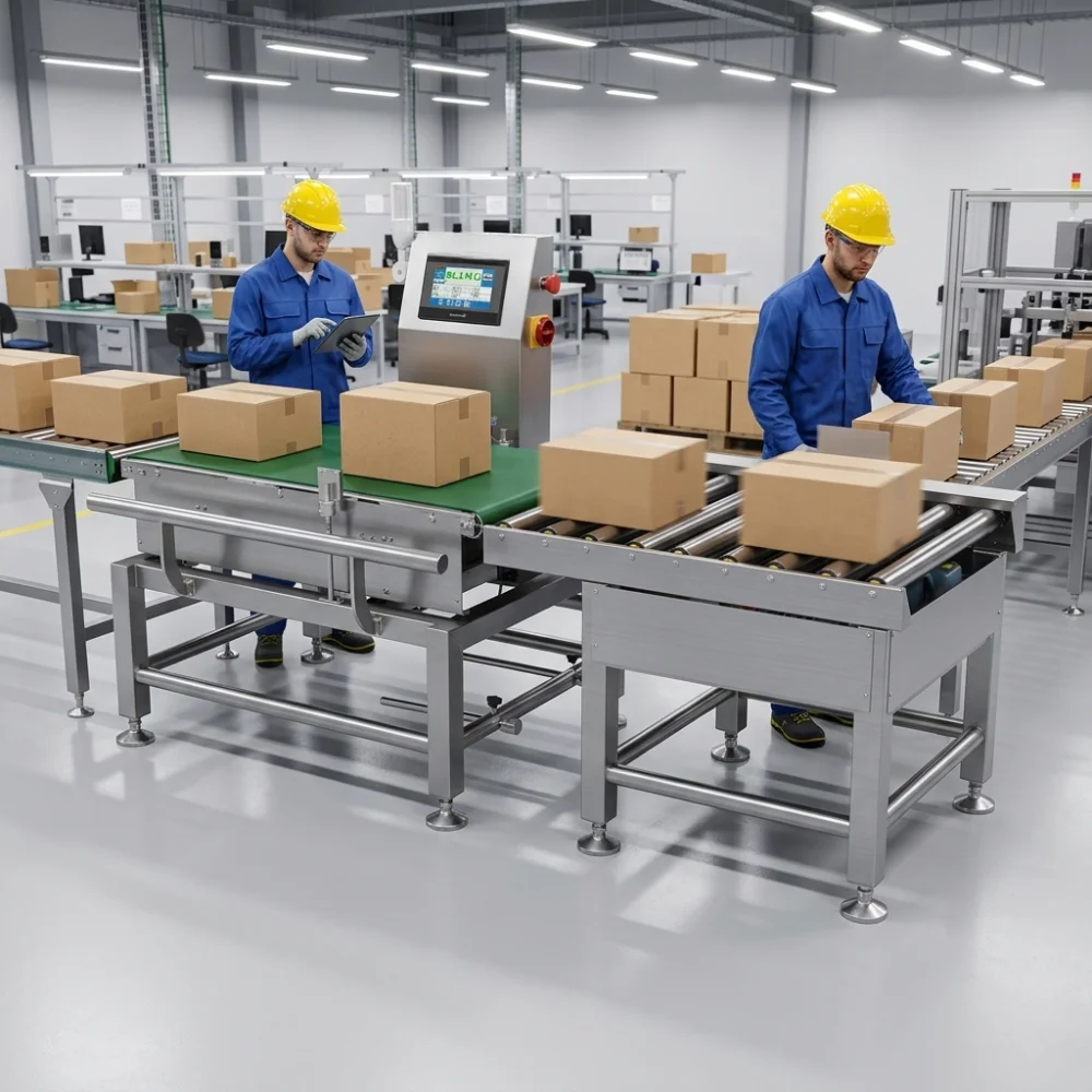 Cân kiểm tra trọng lượng thùng carton tự động chính xác cao