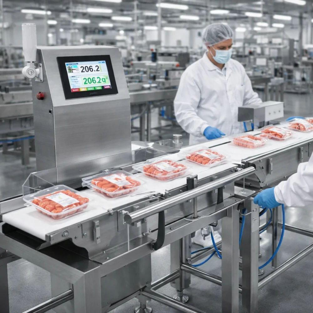 Cân kiểm tra trọng lượng thực phẩm giúp giảm thất thoát nguyên liệu nhờ kiểm soát định lượng chính xác