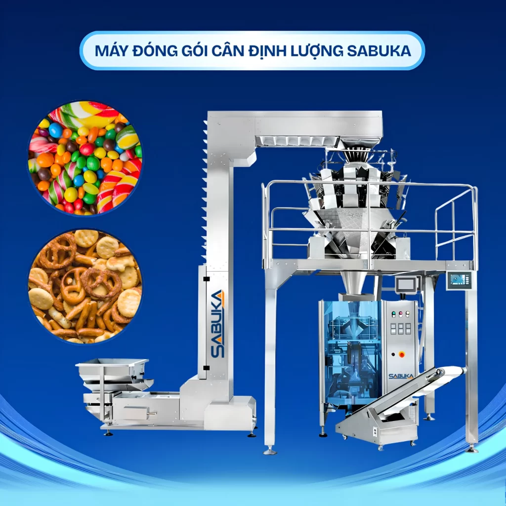 Hệ thống cân định lượng đóng gói kẹo Sabuka SBK-CDWS-2000