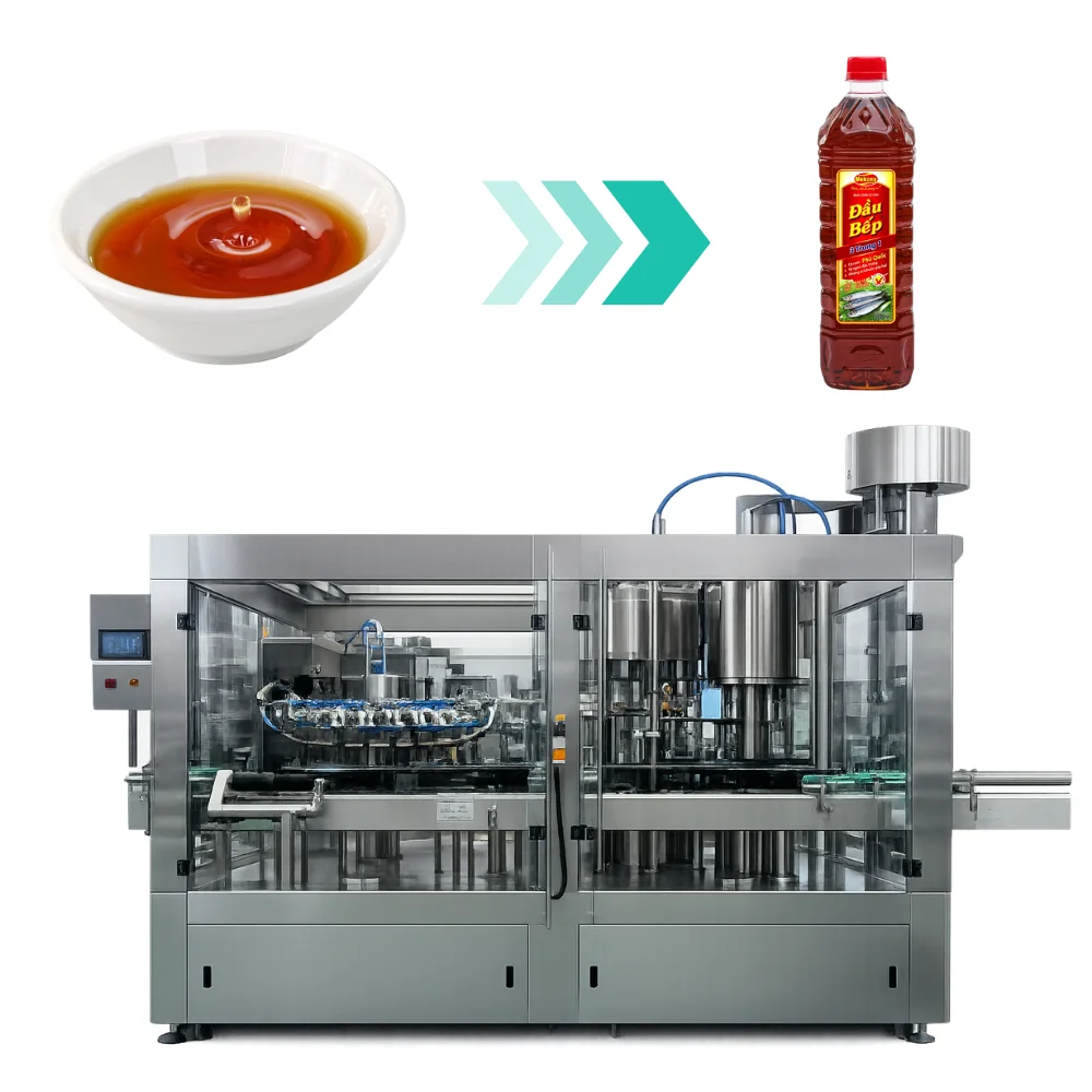 Máy chiết rót nước mắm 3 in 1 giúp sản phẩm đạt tiêu chuẩn cao về chất lượng và hình thức. Điều này góp phần nâng cao tính chuyên nghiệp, tăng độ tin cậy và giúp doanh nghiệp khẳng định vị thế trên thị trường gia vị.