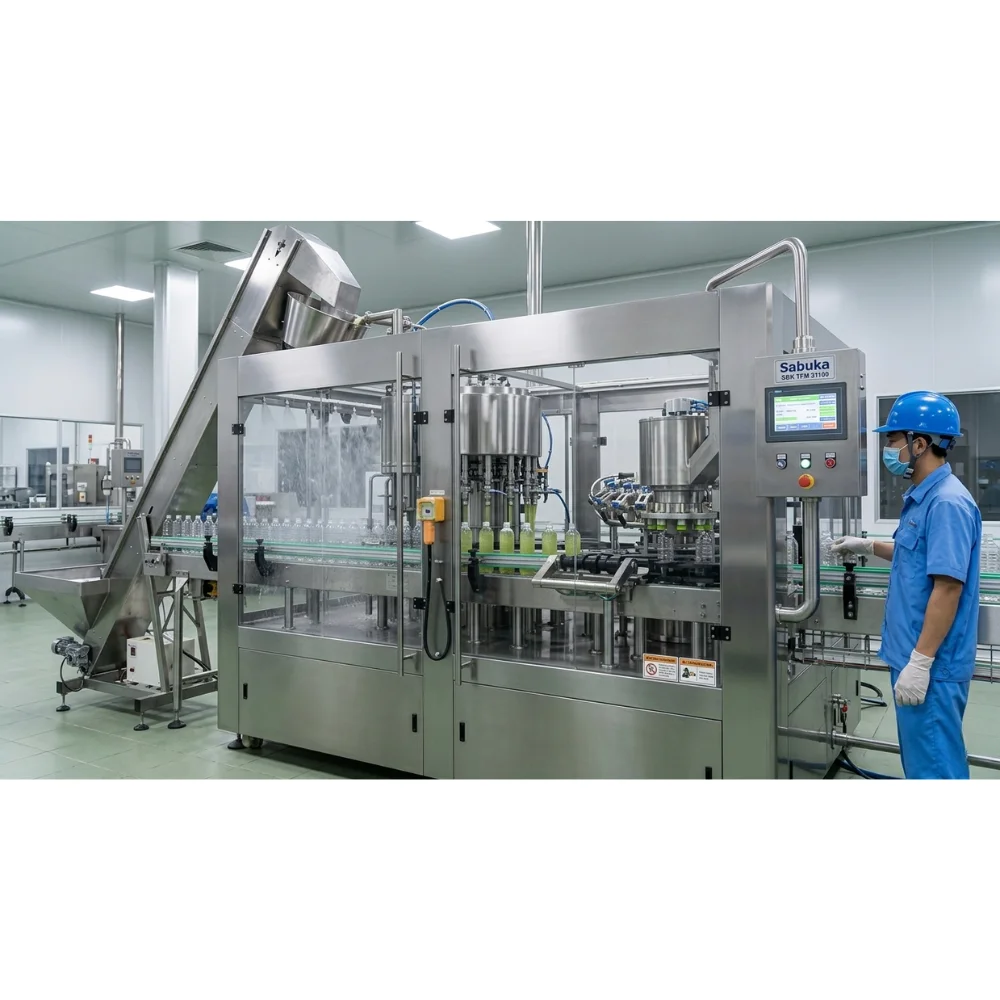 Máy chiết rót nước mắm 3 in 1 Sabuka tự động chiết đồng đều