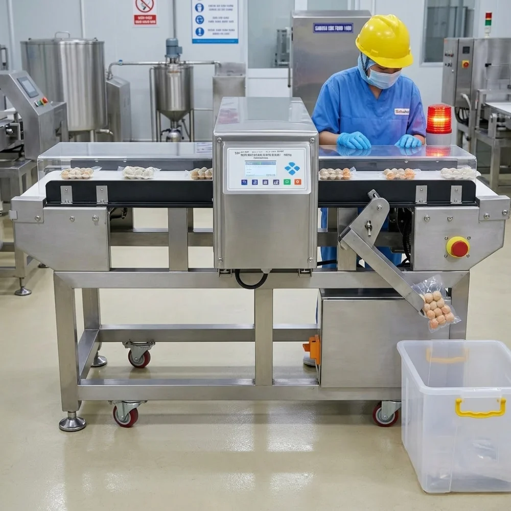 Việc sử dụng máy dò kim loại thực phẩm giúp doanh nghiệp phát hiện lỗi từ sớm, tránh tình trạng sản phẩm nhiễm kim loại