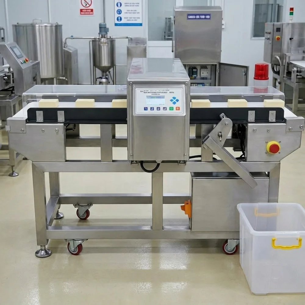 Máy dò kim loại cá viên Sabuka tự động chính xác dễ vận hành