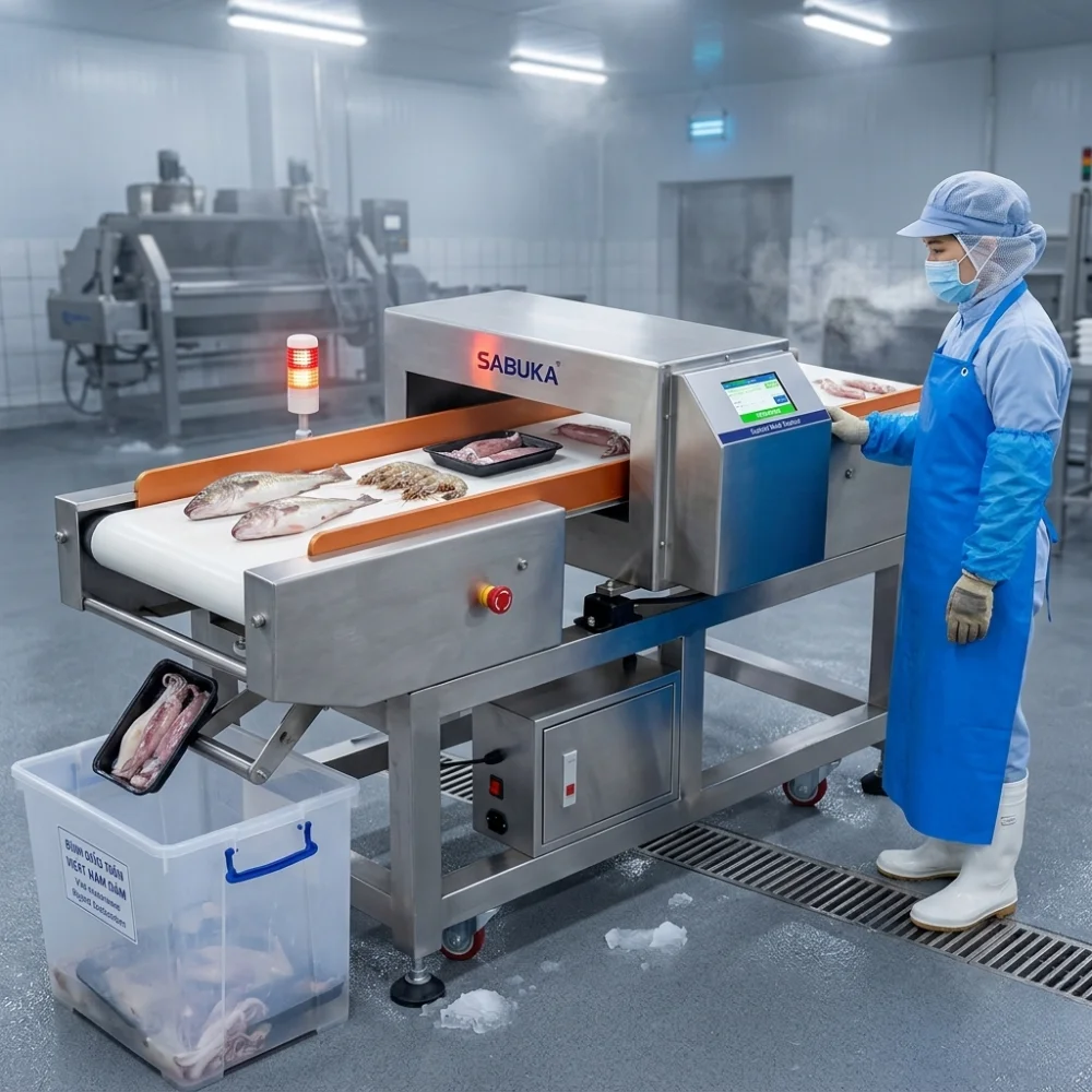 Máy dò kim loại thực phẩm giúp doanh nghiệp kiểm soát chặt chẽ chất lượng ngay từ đầu