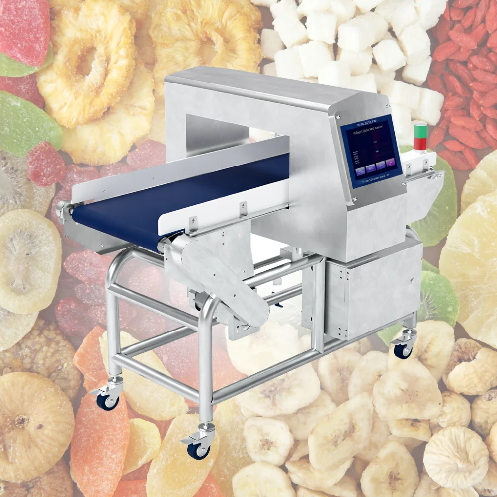 Máy dò kim loại trái cây sấy Sabuka kiểm tra nhanh chính xác