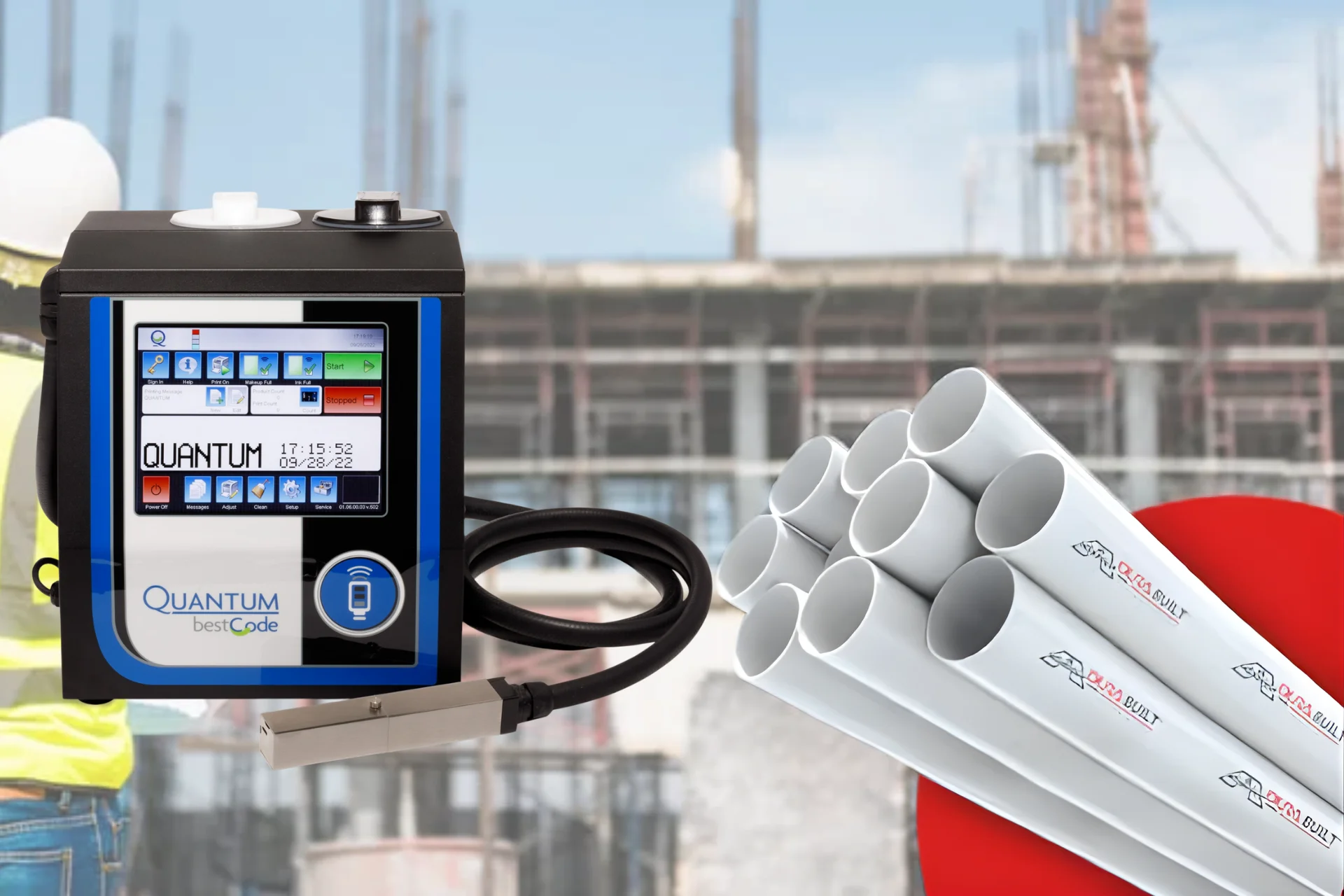 các dòng máy in phun liên tục (CIJ) hoặc máy in date laser để đảm bảo tốc độ in theo kịp dây chuyền