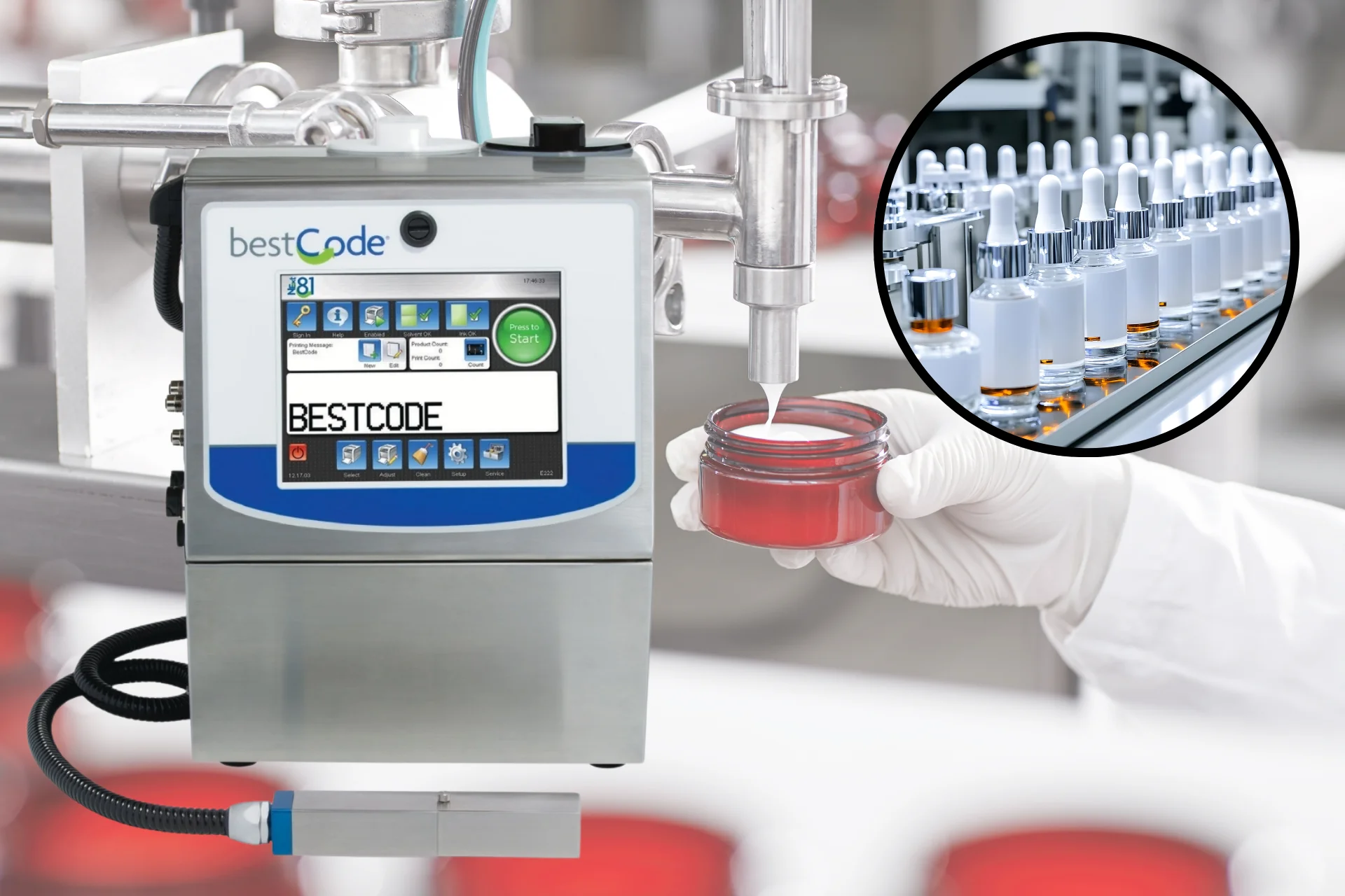 Máy in ngày sản xuất hạn sử dụng cho ngành mỹ phẩm