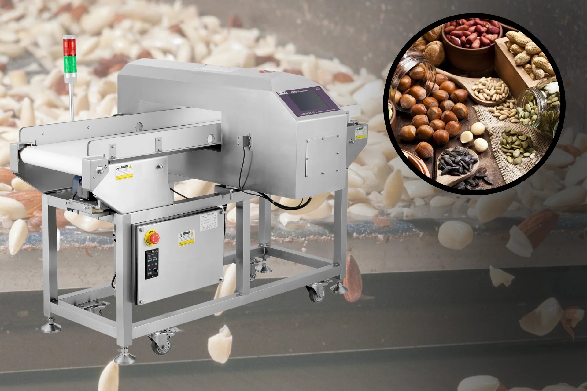 Tổng hợp các loại máy dò kim loại hạt và trái cây sấy đạt chuẩn