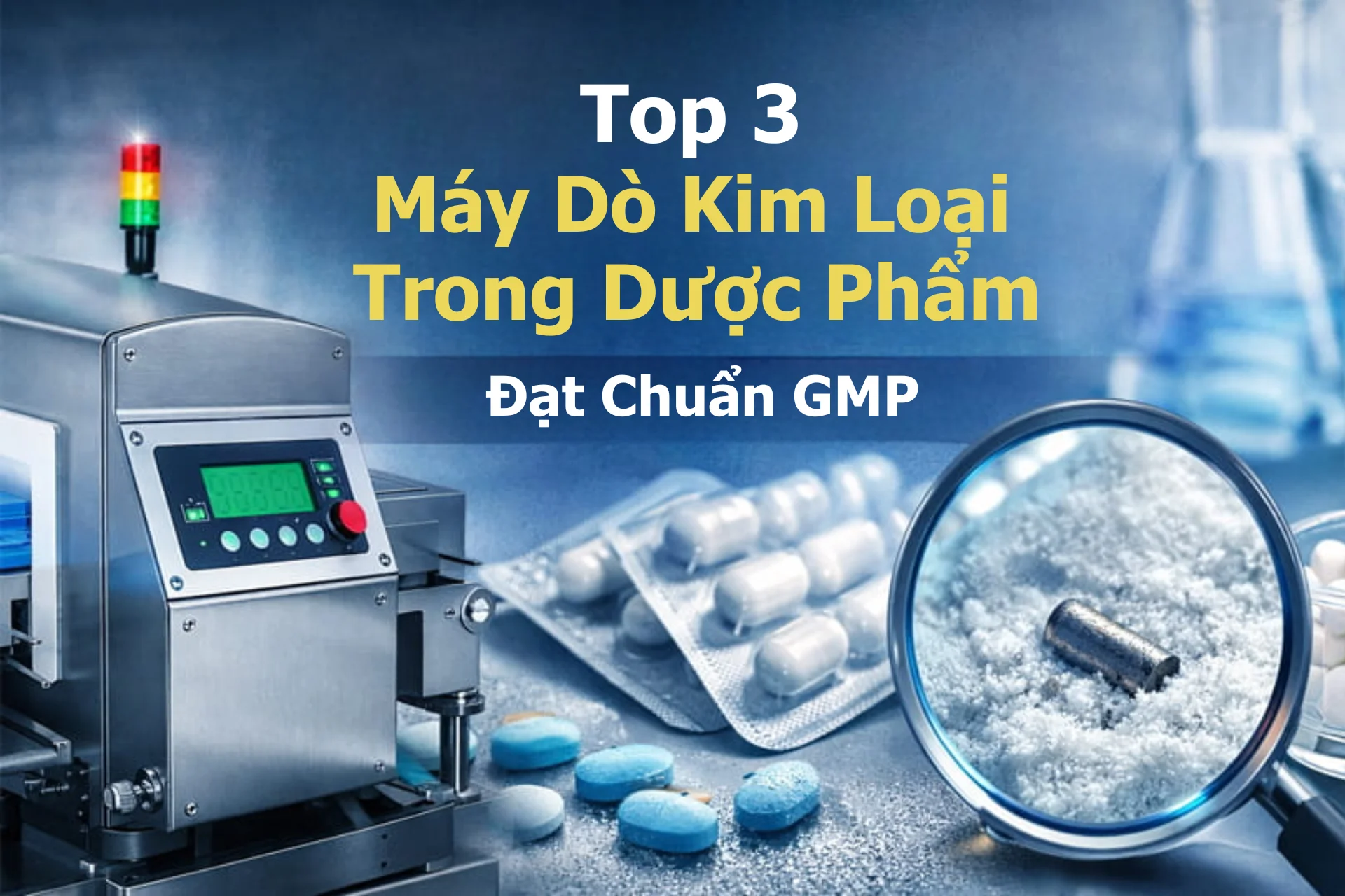 Top 3 máy dò kim loại trong dược phẩm đạt chuẩn GMP