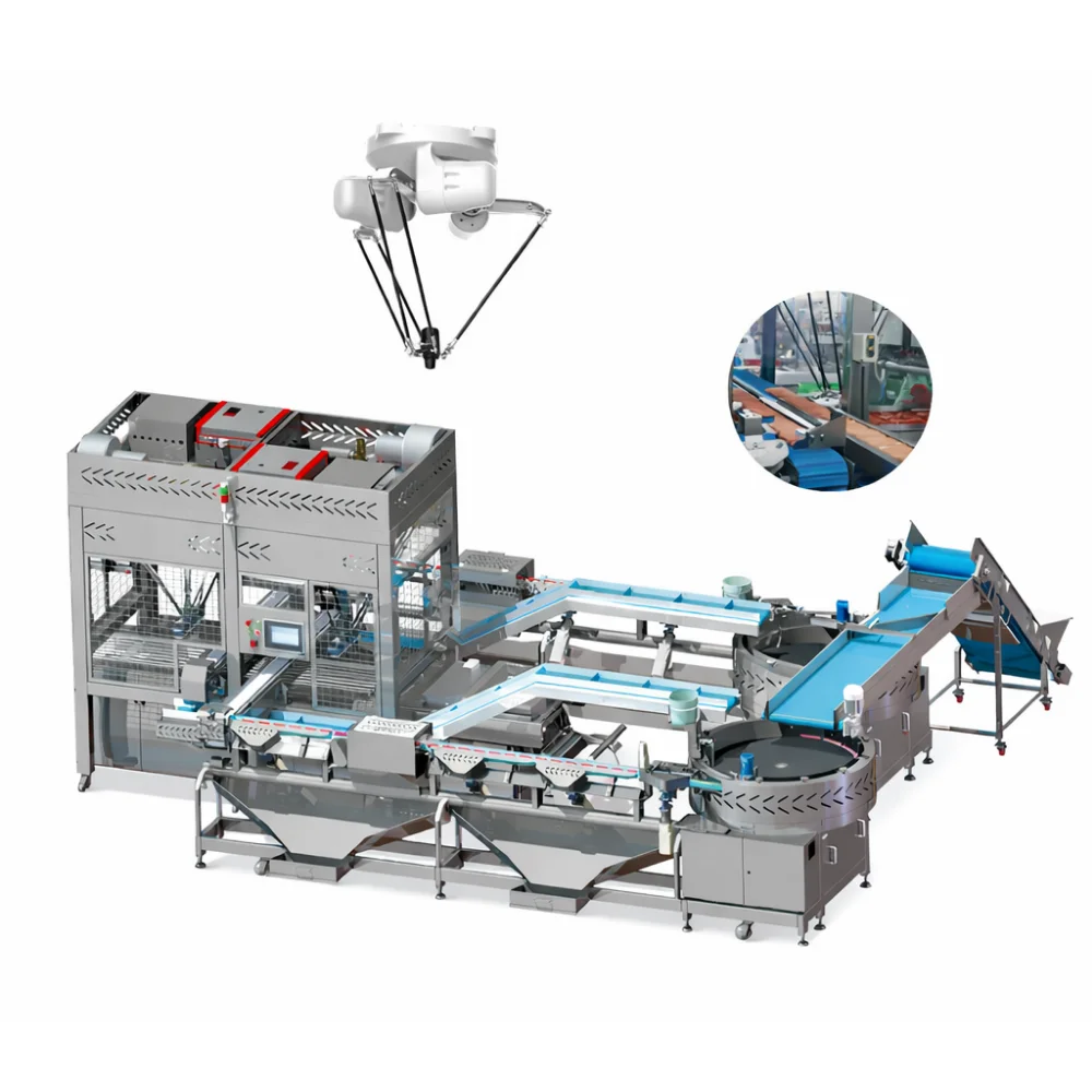 Cấu tạo Robot delta gắp đặt xúc xích Sabuka - SBK - SDR1000