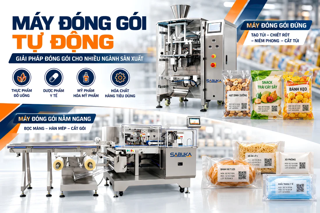 Máy đóng gói trong Hệ thống đóng gói tự động