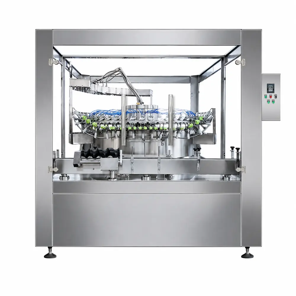 Máy rửa chai lọ thủy tinh, nhựa PET tự động nhiều vòi SABUKA SBK-ABM-2400