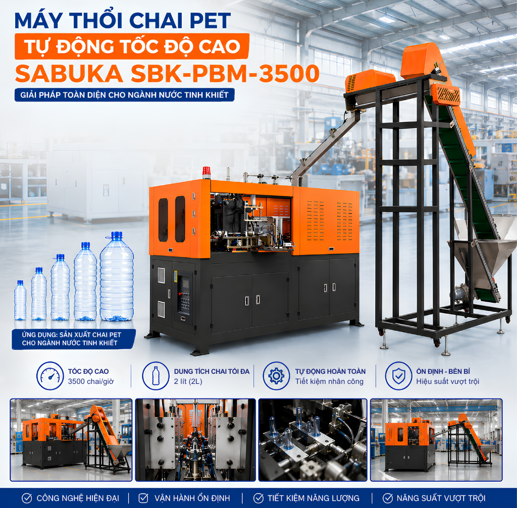 Thông tin máy thổi chai pet