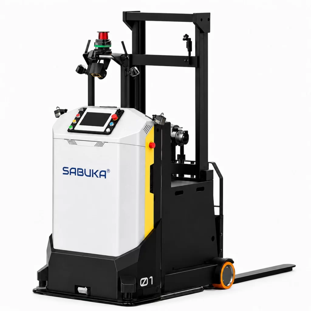 Xe tự hành AGV Sabuka tự động chính xác cao đạt chuẩn
