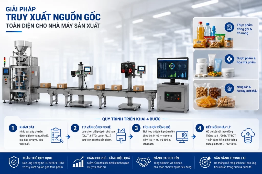 Quy trình truy xuất nguồn gốc toàn diện cho nhà máy sản xuất
