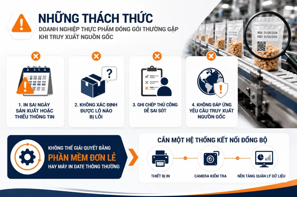 Những thách thức doanh nghiệp thực phẩm đóng gói thường gặp khi truy xuất nguồn gốc thực phẩm đóng gói