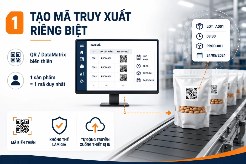 Bước 1. Tạo dữ liệu truy xuất cho từng sản phẩm
