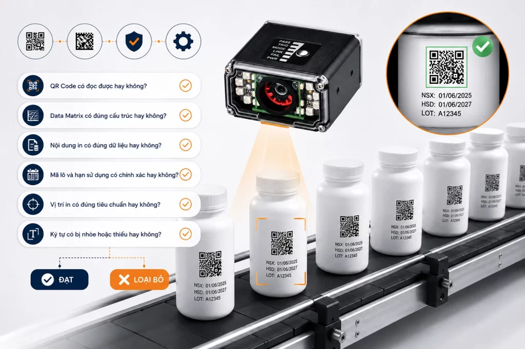 Kiểm tra chất lượng QR Code trước khi xuất xưởng